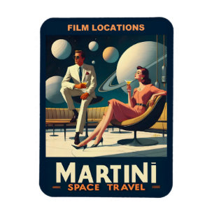 Martini Space Travel Posters Film Locations Magnet
