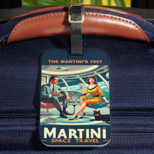Martini Space Travel Posters The Martini's 1957 Luggage Tag