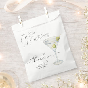 Martini Thank you Bridal shower Favour Bag