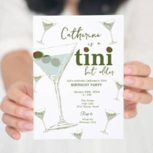Martini Theme Party digital and printable Invitation