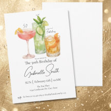 Martini themed 50th Womens Birthday Fabulous