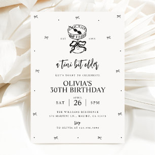 Martini Themed Birthday Invite, A Tini Bit Older Invitation