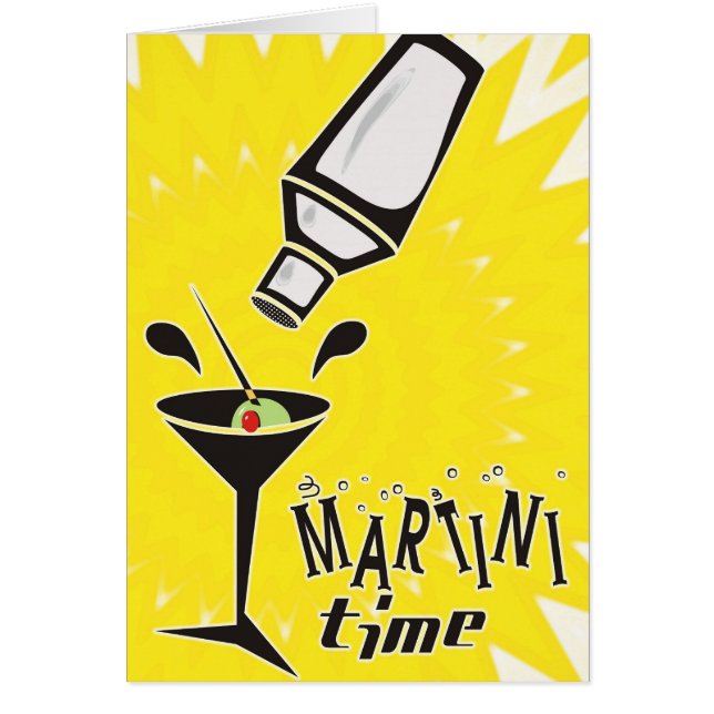 Martini Time (Blank Card / Customise) (Front)