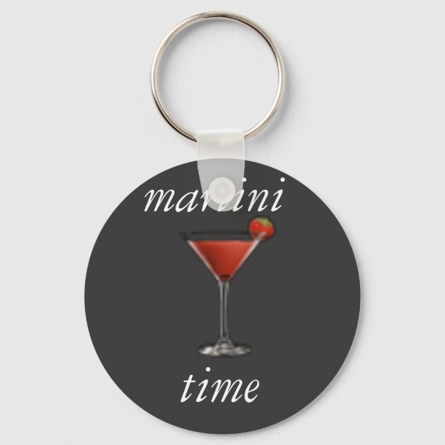 Martini time keychain (Front)