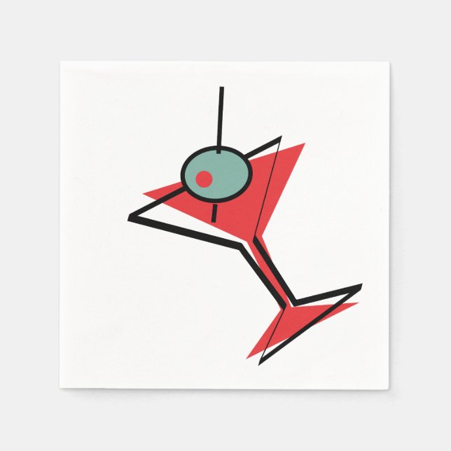 Martini Time Napkin (Front)