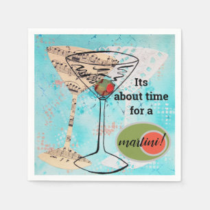 Martini Time Napkin