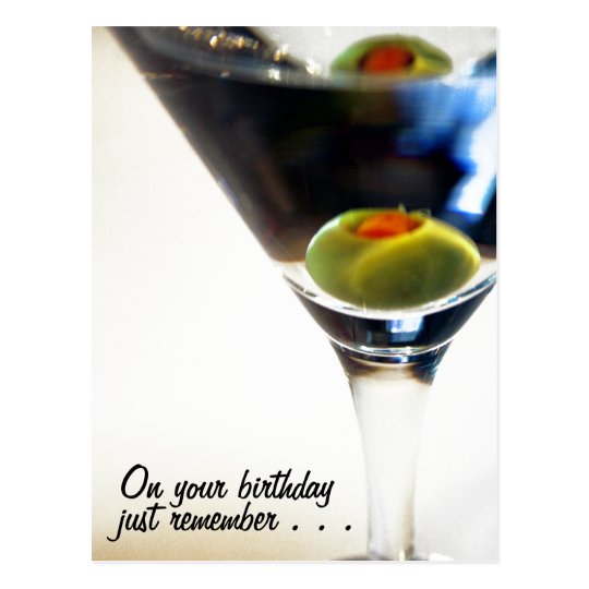 Martini time! postcard