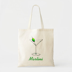 Martini w/ Olive Drink Cocktail Cocktails NYC Tote Bag