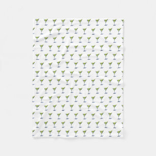 Martini With Olives Fleece Blanket