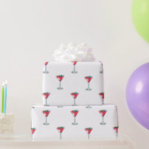 martini wrapping paper