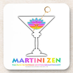 Martini Zen Cork Coaster