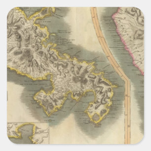 Martinico, Dominica Square Sticker