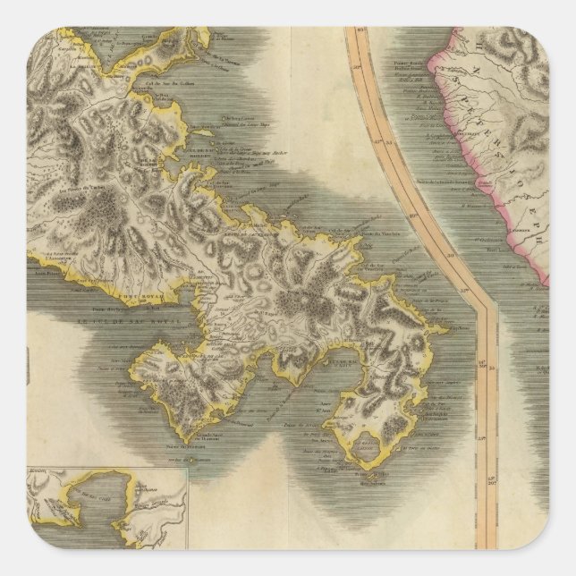 Martinico, Dominica Square Sticker (Front)