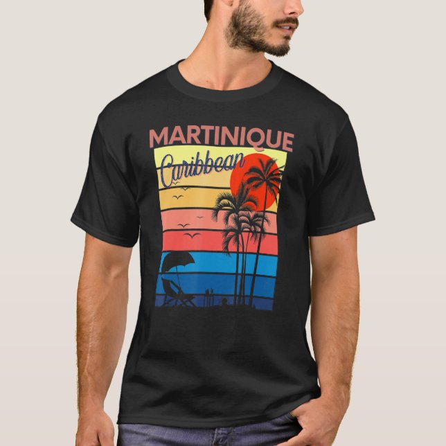 Martinique Caribbean Paradise Beautiful Ocean Beac T-Shirt (Front)