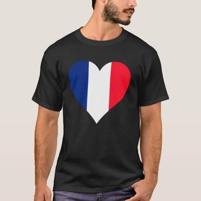 Martinique Flag Heart Martinique Gifts Love Martin T-Shirt (Front)