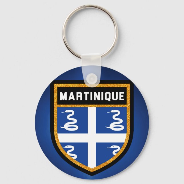 Martinique Flag Key Ring (Front)