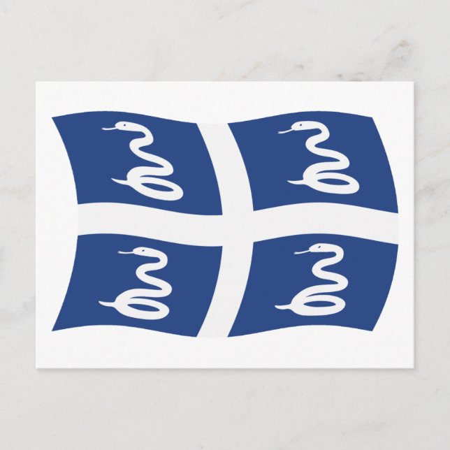 Martinique Flag Postcard (Front)