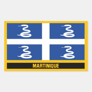 Martinique Flag Rectangular Sticker
