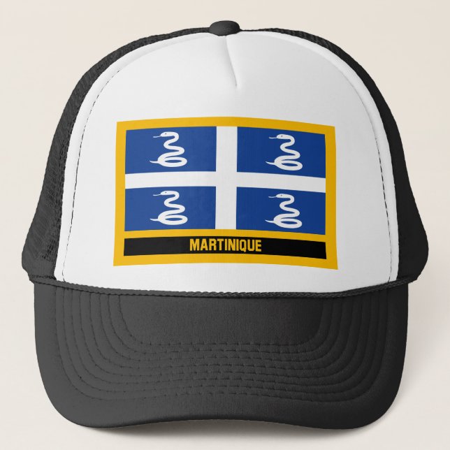 Martinique Flag Trucker Hat (Front)