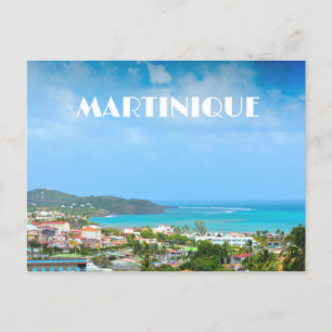 Martinique harbour photo postcard
