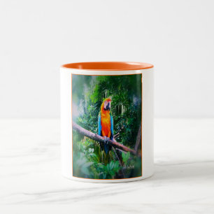 Martinique Macaw Two-Tone Coffee Mug