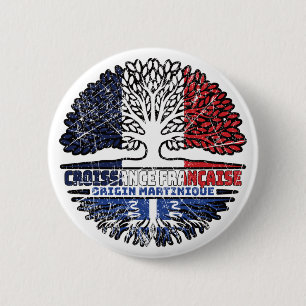 Martinique Martinican French France Tree Roots 6 Cm Round Badge