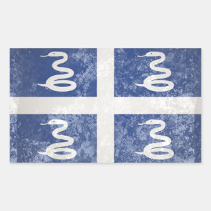 Martinique Rectangular Sticker