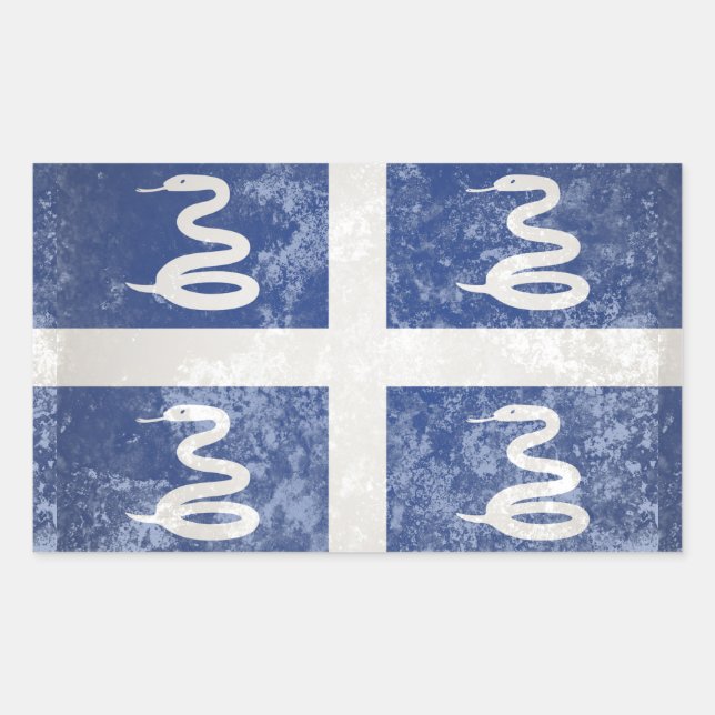 Martinique Rectangular Sticker (Front)