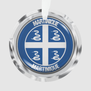 Martinique Round Emblem Ornament