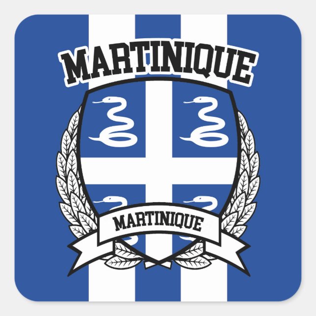 Martinique Square Sticker (Front)