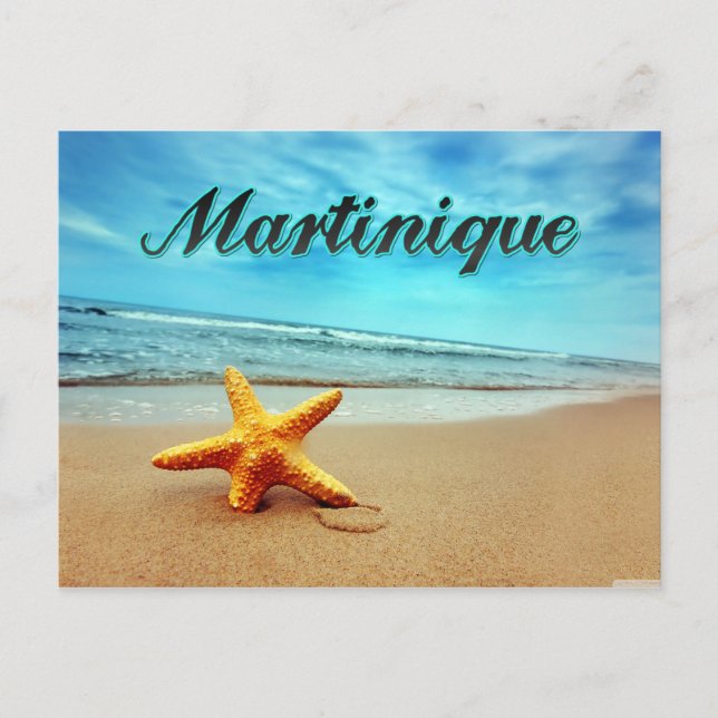 Martinique starfish postcard (Front)
