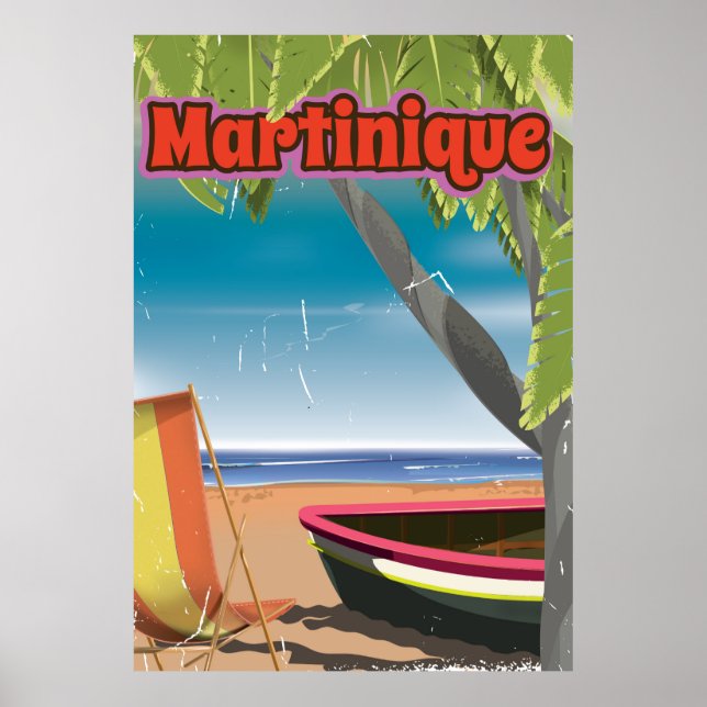Martinique Vintage travel poster (Front)
