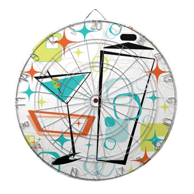 Martinis A Go-Go! Dartboard (Front)