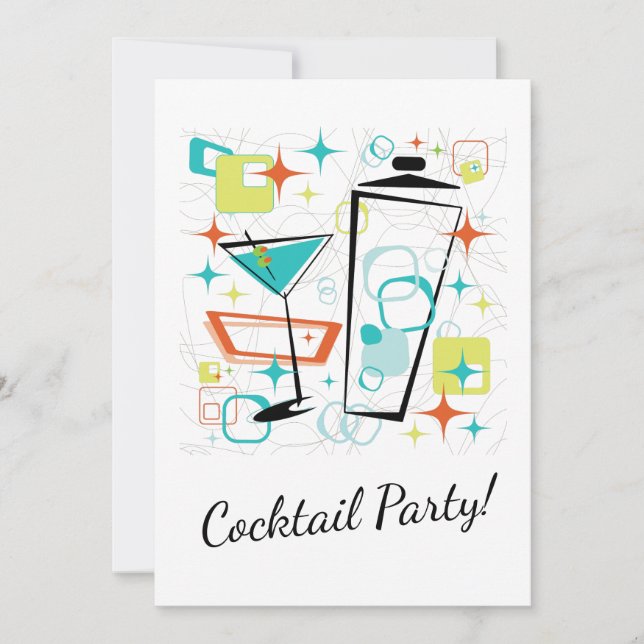 Martinis A Go-Go! Invitation (Front)