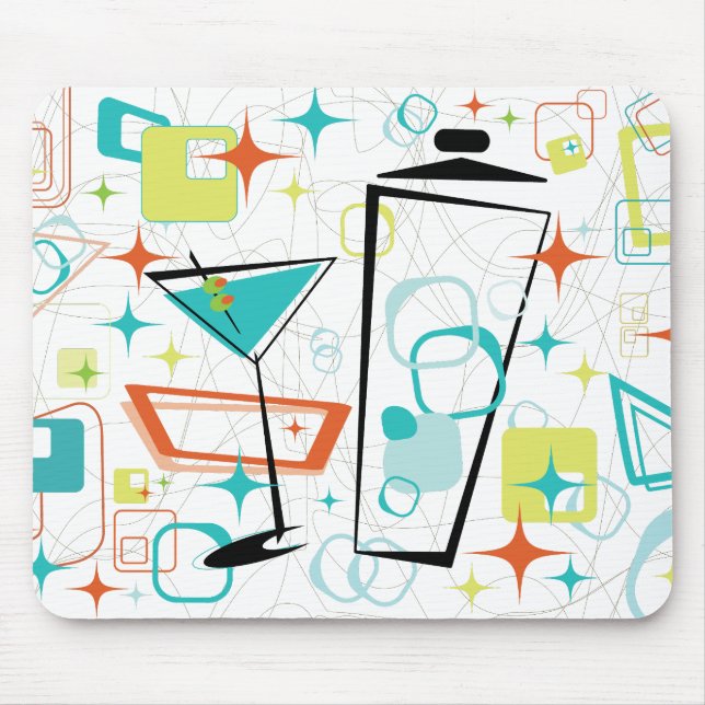 Martinis A Go-Go Mouse Pad (Front)