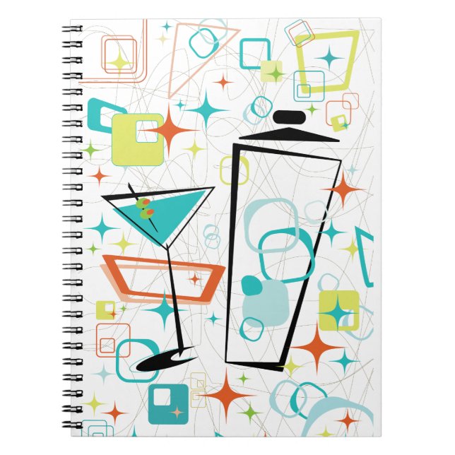 Martinis A Go-Go Notebook (Front)