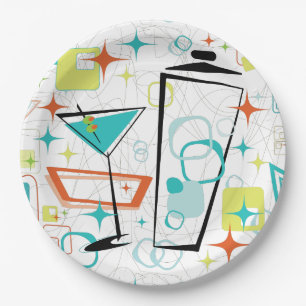 Martinis A Go-Go! Paper Plate