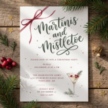 Martinis and Mistletoe Holiday Party