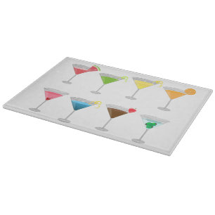 Martinis Cocktails Cutting Board