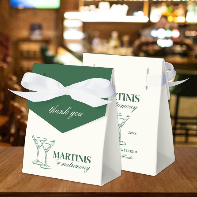 Martinis & Matrimony Bachelorette Weekend Favour Box (Creator Uploaded)