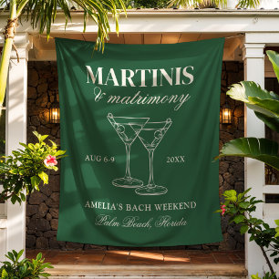 Martinis & Matrimony Bachelorette Weekend Tapestry