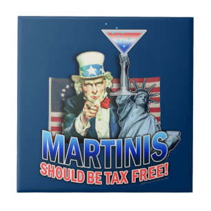 Martinis Should be Tax Free Coaster Tile