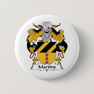 Martins Family Crest 6 Cm Round Badge