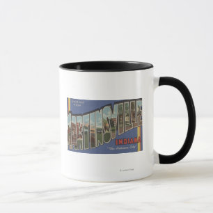 Martinsville, Indiana - Large Letter Scenes Mug