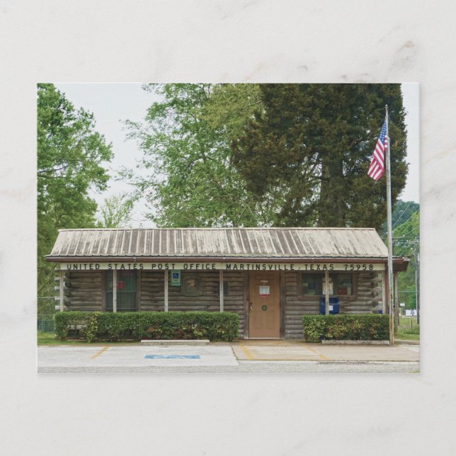 Martinsville, Texas, Post Office Postcard (Front)