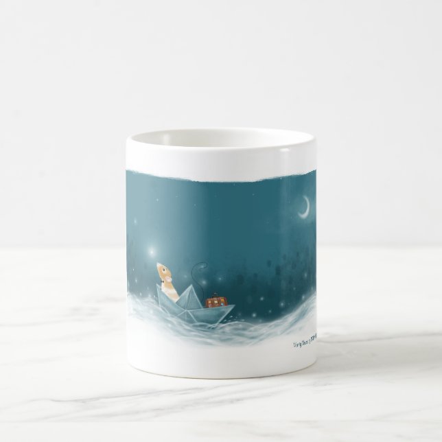 Marty Sails onto Adventure in his Imagination Coffee Mug (Center)