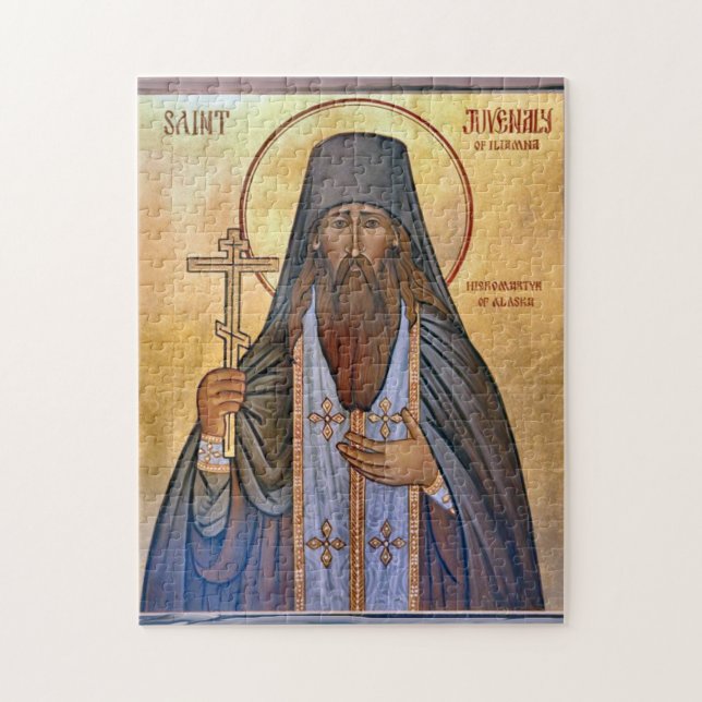 Martyr Juvenaly of Alaska Orthodox Christian Icon Jigsaw Puzzle (Vertical)