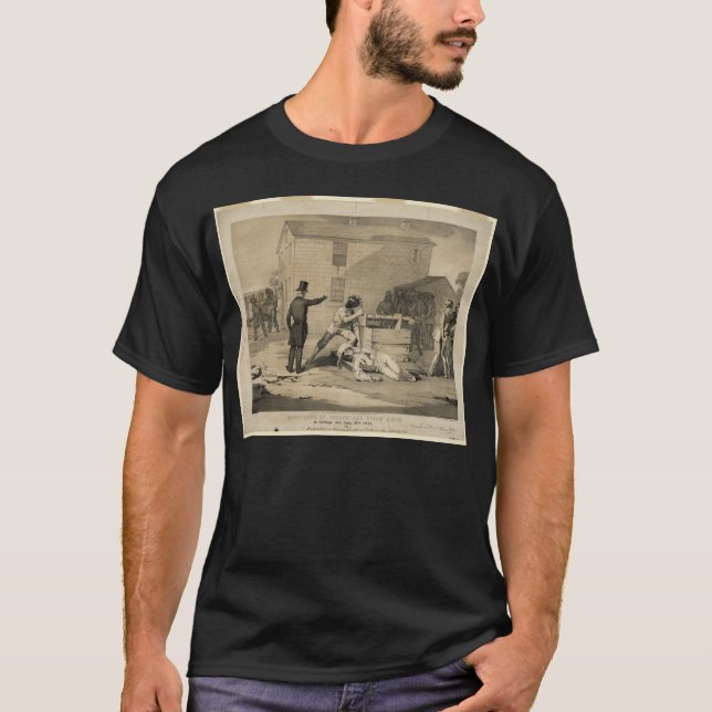 Martyrdom of Joseph & Hiram Smith in Carthage Jail T-Shirt (Front)