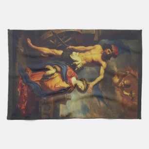 Martyrdom of Saint Catherine Tea Towel
