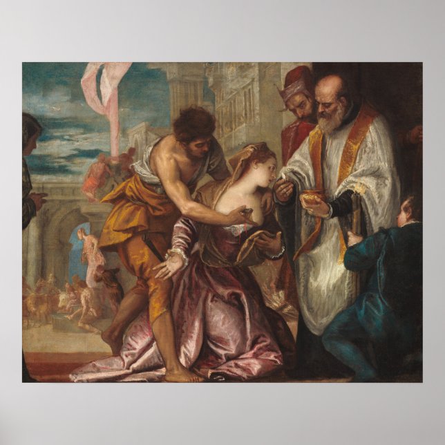 Martyrdom of Saint Lucy - Veronese Fine Art Poster (Front)